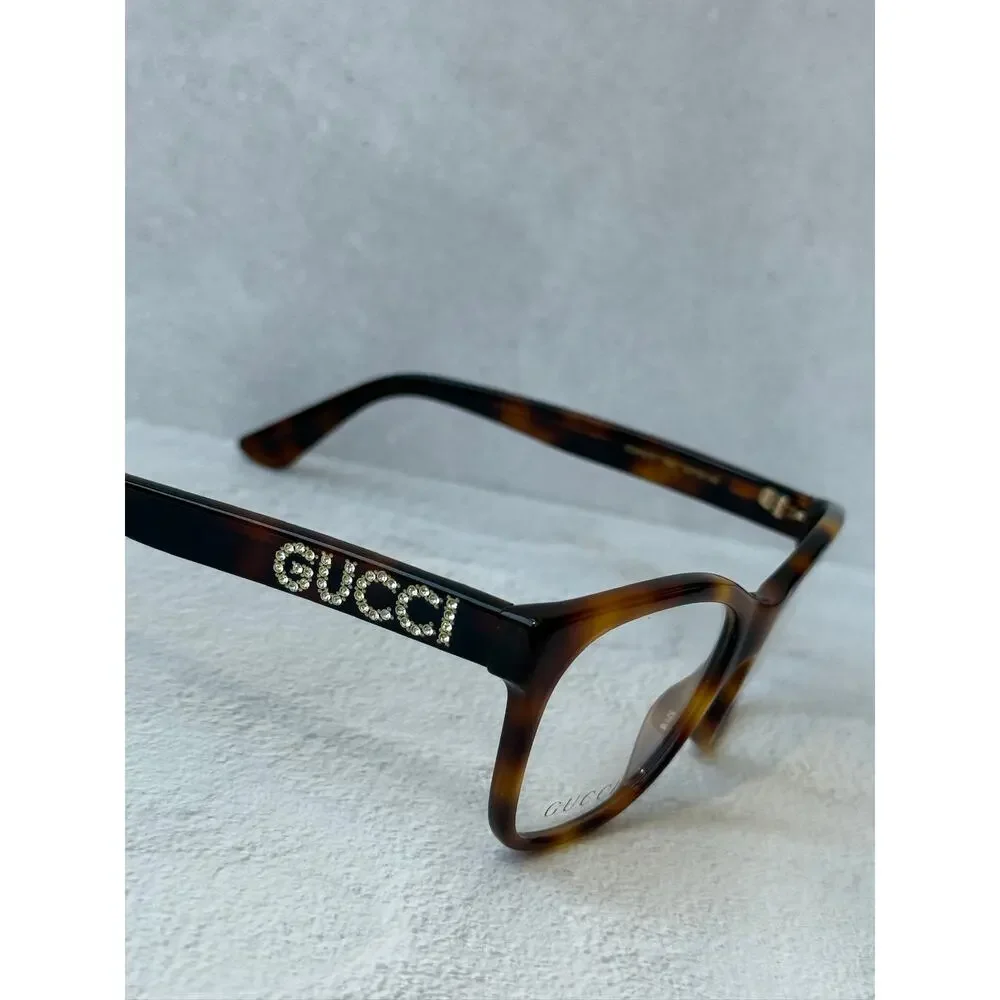 NEW Gucci GG0420O Cat Eye Eyeglasses Frames in Havana Brown